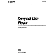 Sony CDP-X222ES manual cover