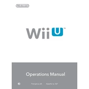 Nintendo Wii U Operations manual cover