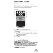 Behringer UM300 manual cover