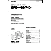 Sony CFD-740 manual cover