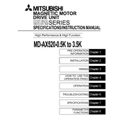 Mitsubishi Electric MD AX520 manual cover