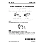 Sony HDMS S1D manual cover