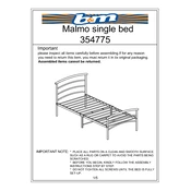 Malmo B&M Single Bed 354775 manual cover