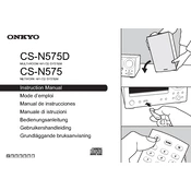 Onkyo CS-N575D, CS-N575 manual cover