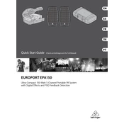 Behringer EPA150 manual cover