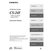 Onkyo CS 245 manual cover