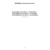 Panasonic CS-KS12NB41 and CZ-18BT1U + Operating  manual cover