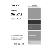 Onkyo DR S2.2 manual cover