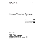 Sony HT-CT150 manual cover