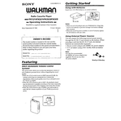 Sony WM-FX121 manual cover