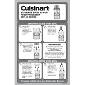 Cuisinart SFP-13 manual cover