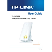 tp-link TL-WA750RE manual cover