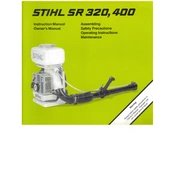 Stihl SR 320 SR 400 manual cover