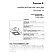 Panasonic FV-0510VSCL1, FV-0510VSL1 manual cover