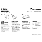 Sony CKM-NWZ1000 manual cover