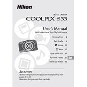 Nikon Coolpix S33 manual cover