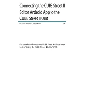 Boss CUBE Street II Android Editor App manual cover