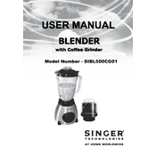 Singer SIBL500CG01 manual cover