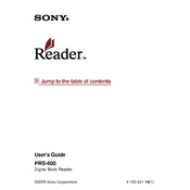 Sony PRS-600 manual cover