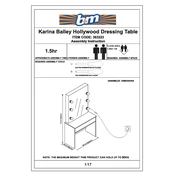 Karina Bailey B&M Hollywood Dressing Table 363223 manual cover