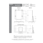 Sony SU-P42T2 manual cover