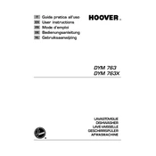 Hoover DYM 763X S manual cover