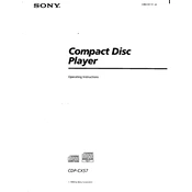 Sony CDP-CX57 manual cover