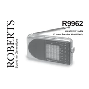 Roberts R9962 World 962 Analogue 0 manual cover