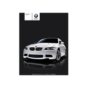 BMW M3 Convertible M Series 2011 manual cover