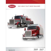 Peterbilt Model 389 Truck Body Builder