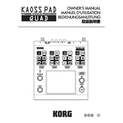 KORG KAOSS PAD QUAD manual cover