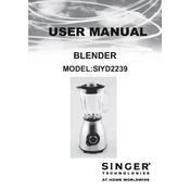 Singer SIYD2239 manual cover