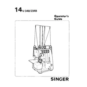 Singer 14U234B, 14U34B manual cover