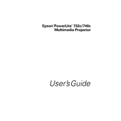 Epson PowerLite 732c manual cover