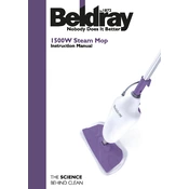 Beldray BEL0165 1500W Steam Mop manual cover