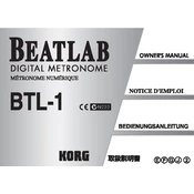 KORG BEATLAB BTL-1 manual cover