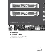 Behringer EPQ1200 manual cover