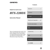 Onkyo HTX 22HDX manual cover