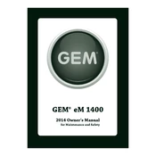 Polaris GEM eM 1400 manual cover