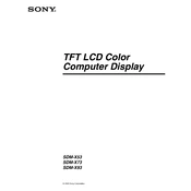 Sony SDM-X53 manual cover