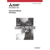 Mitsubishi Electric CNC E70 Series manual cover