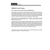 KORG MOSS ELP Lead manual cover