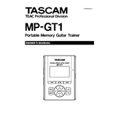 Tascam MP-GT1 manual cover