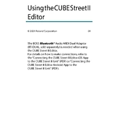 Boss CUBE Street II Editor manual cover