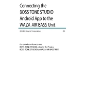 Boss WAZA-AIR Bass Tone Studio Android manual cover