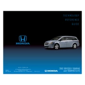 Honda Odyssey Touring and Touring Elite 2012 Technology manual cover