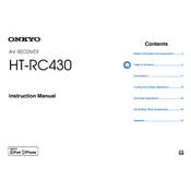 Onkyo HT RC430 manual cover