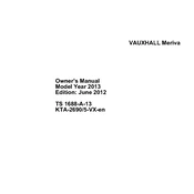 Vauxhall Meriva 2012 manual cover