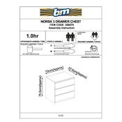 Norsk B&M 3 Drawer Chest 358575 manual cover