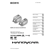 Sony HDR-CX110 manual cover